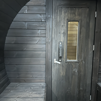 Barrelsauna zwarte beitsing